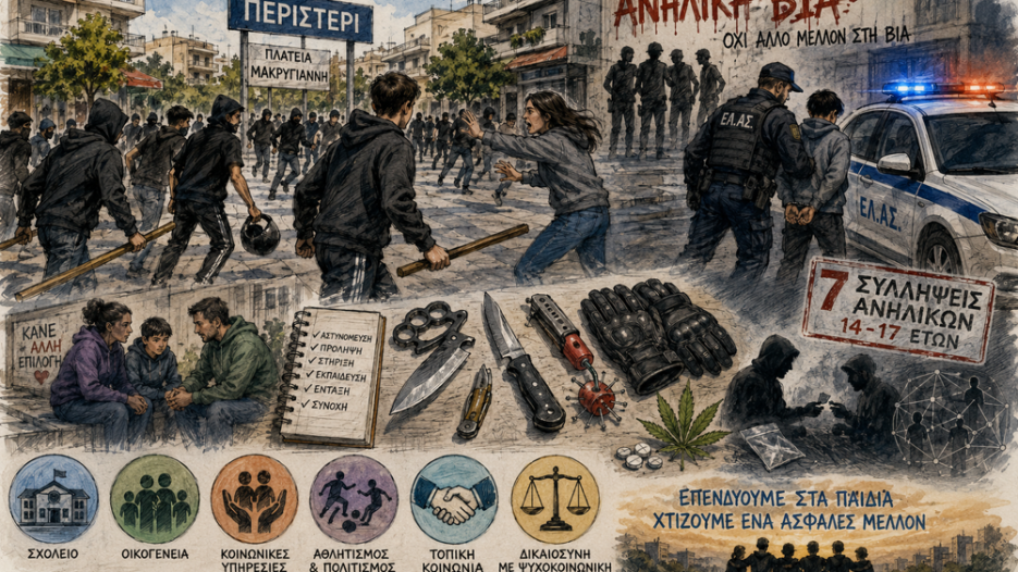 Ανήλικη βία στο Περιστέρι: φόβοι για οργανωμένα δίκτυα και νέες ζώνες παραβατικότητας